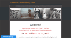 Desktop Screenshot of fairbairnsykesfightingknives.com